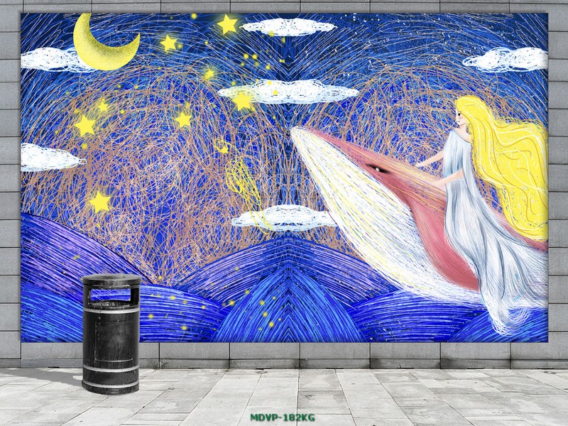 Tranh cá heo cách điệu (3)